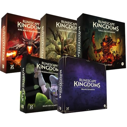 Steamforged Games RuneScape Kingdoms + King Black Dragon + Kalphite Queen + TzKalZuk + Culinaromancer