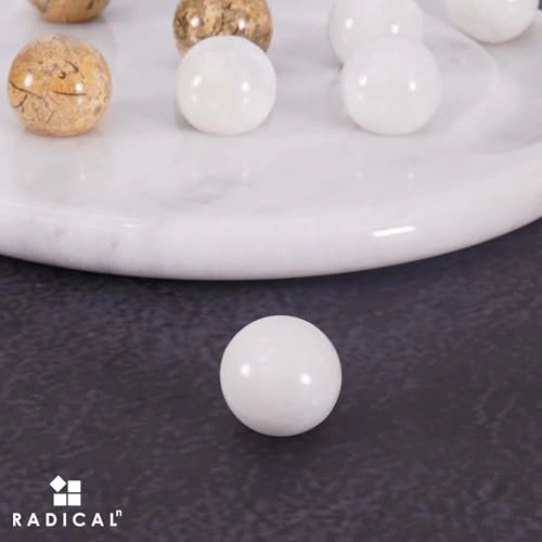 tic_tac_toe - Marble Handmade Red and Coral