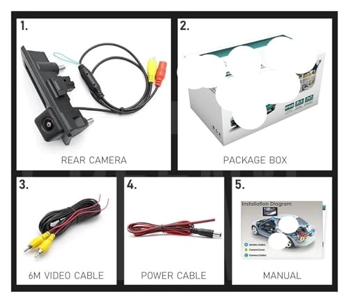 Rear View Camera Fisheye - Night vision Wired 1080P