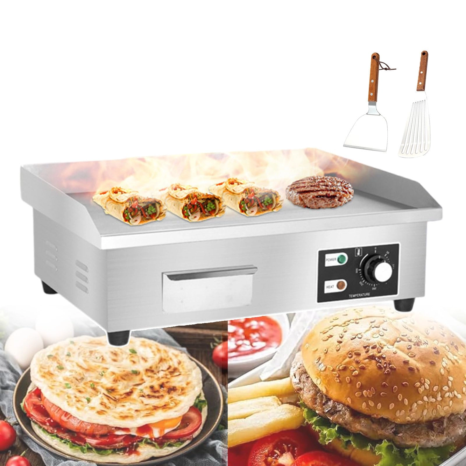 Commercial Electric Griddle - 4 zone(s) 450*300mm