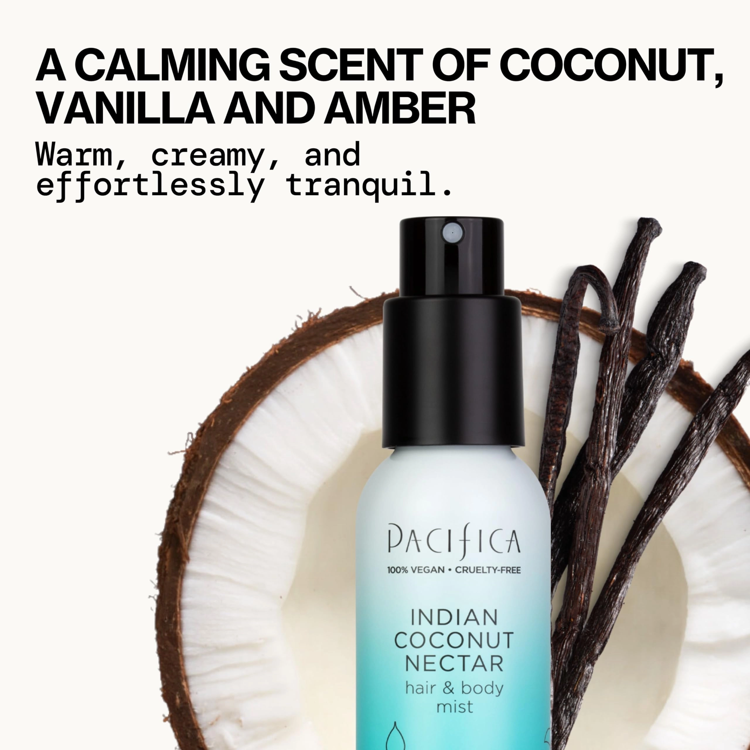 Perfumed Hair and Body Mist 1 - 6 Fluid Ounces Indian Coconut Nectar