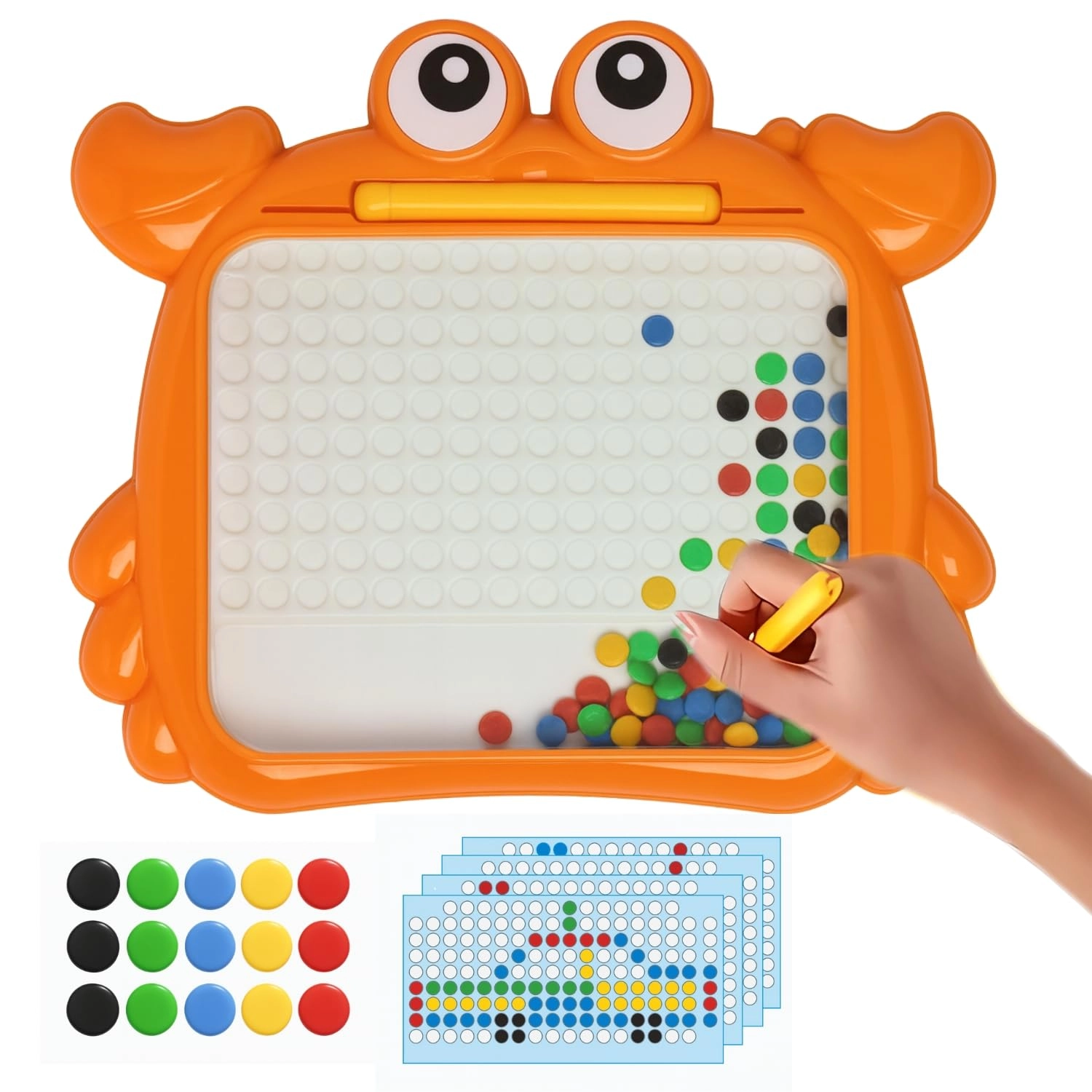 Toy Imagine Crab Magnetic Beads Board - Kid