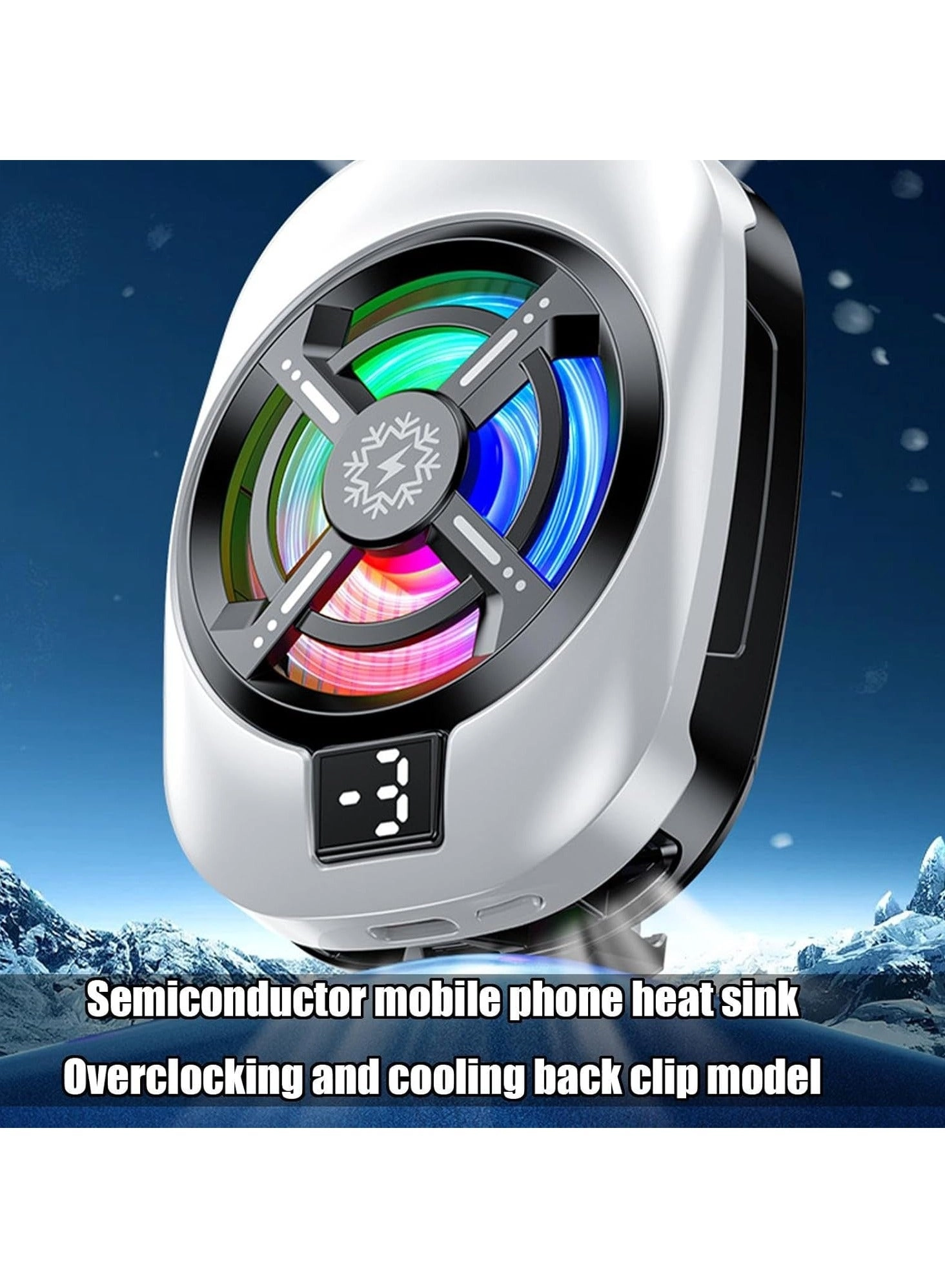 Mobile Cooler - Back Clip 3-Speed for iPhone & Android