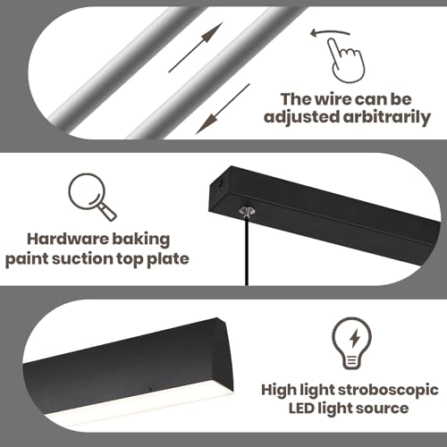 Modern LED Strip Chandelier - up to 100cm