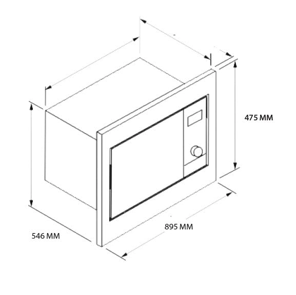 OVG9009100 90cm Built-In Gas Oven