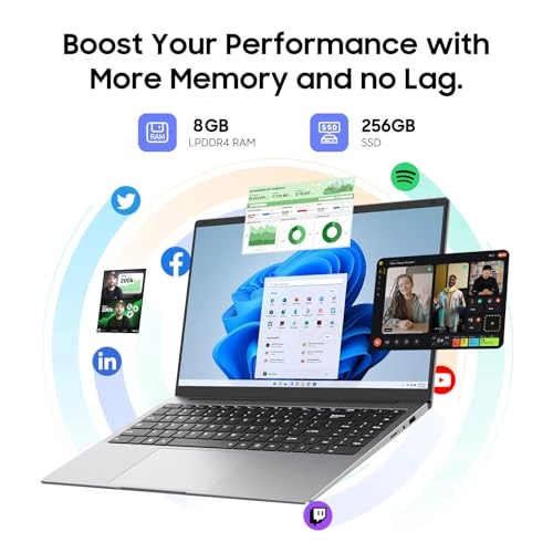 8+256 - 15.6'' Celeron N4000 8GB DDR4 256GB SSD