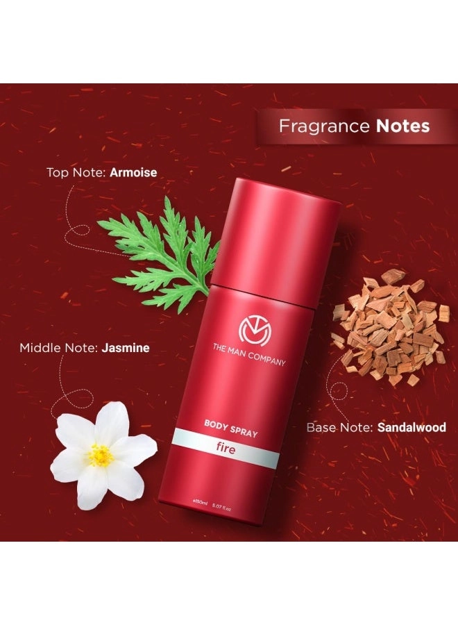 Deodorant for Men - Blanc, Fire, Night & Oud 150ml*4 Gift Set