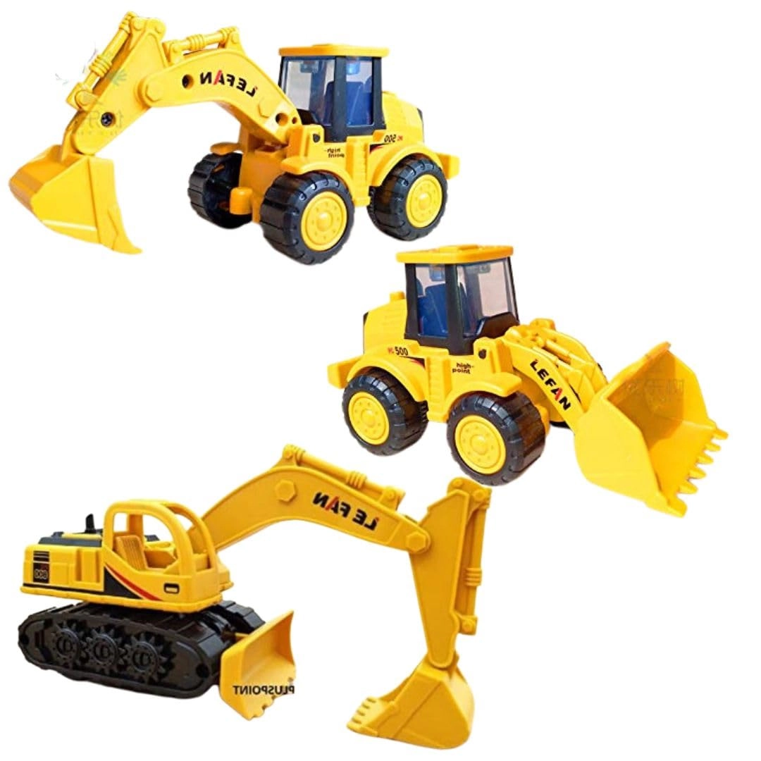 Excavator + Bulldozer + Digger - Industrial