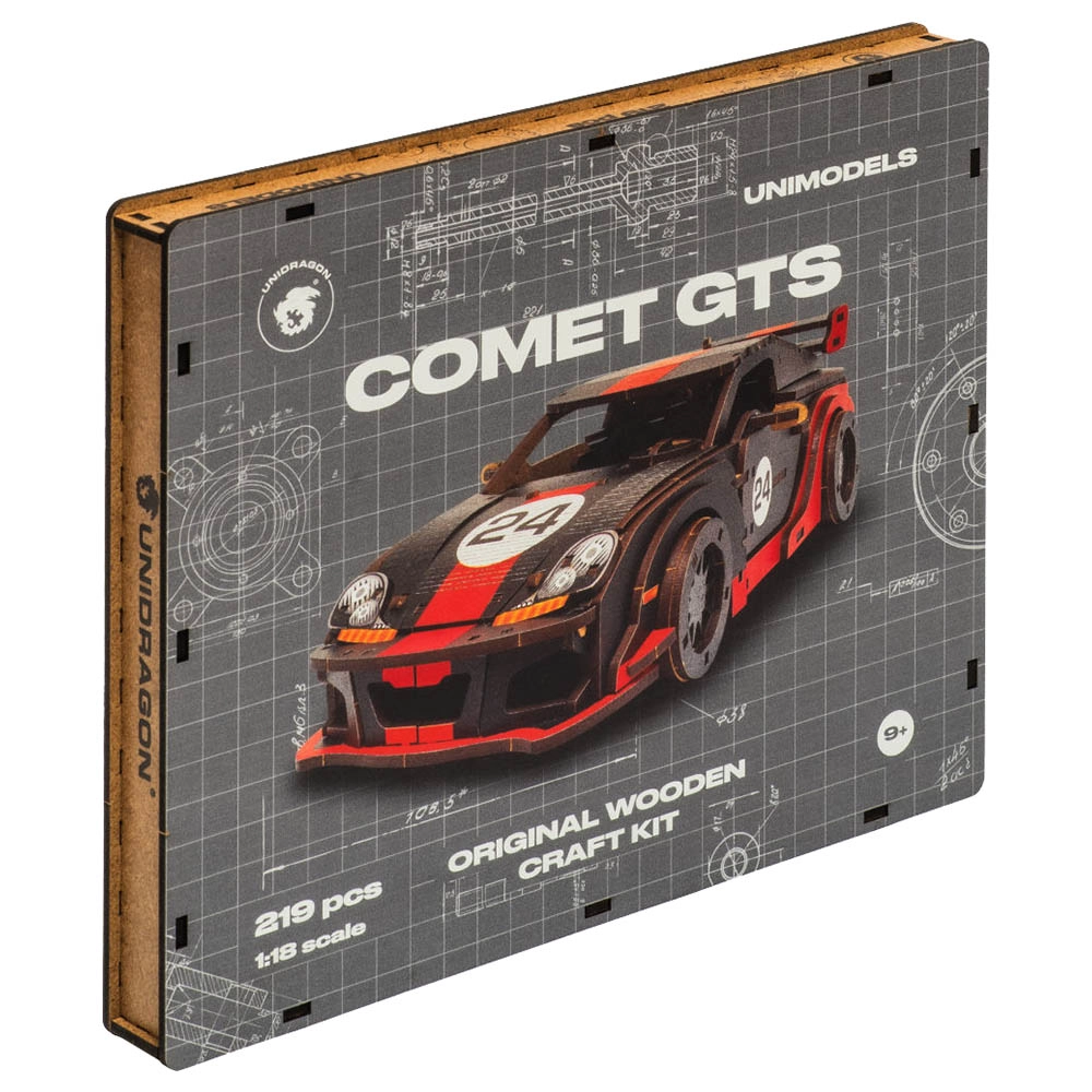 Comet GTS 3D Puzzle (4107390-COMET_GTS_BLACK-RED) - 219 pcs