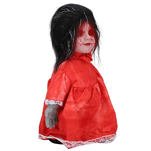 Scary Walking Doll - Battery Operated Voice Control Black Hair