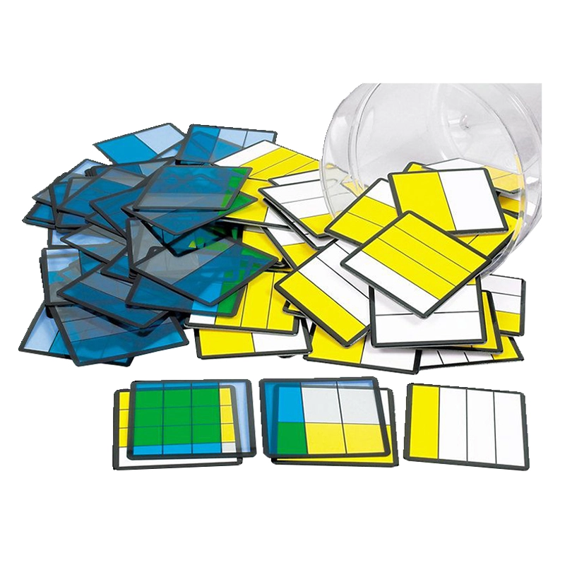 Lakeshore Fraction Multipliers - 50 tiles 50 fraction cards