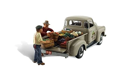 Woodland Scenics Autoscene Pauls Fresh Produce Pickup Truck - HO