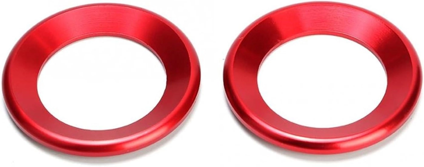 Loudspeaker Circle Trim - 2pcs Red for Civic