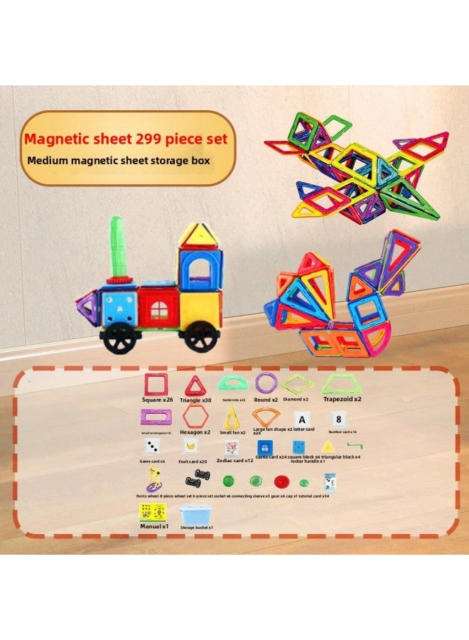 Magnetic Building Blocks - 299 pcs