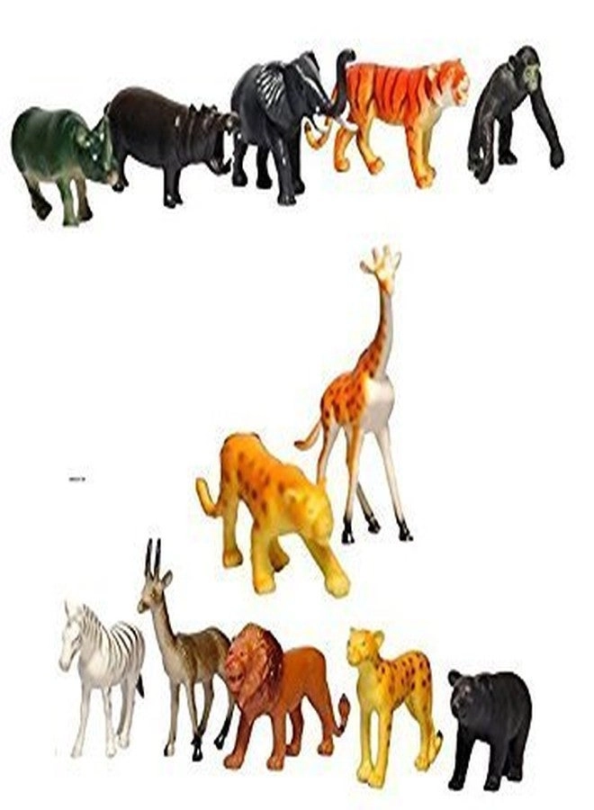 Wild Animals Learning Figures Set - 12 pieces