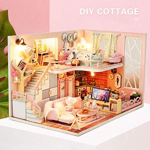 Dollhouse Miniature DIY House Kit - 1:24 Scale