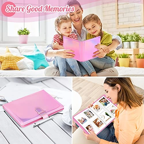 3.5x2.3" 256 Pockets PU Leather Photo Album