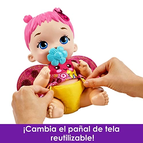 My Garden Baby Feed and Change Ladybug Baby Doll - 12-in Plastic Ages 24 months+