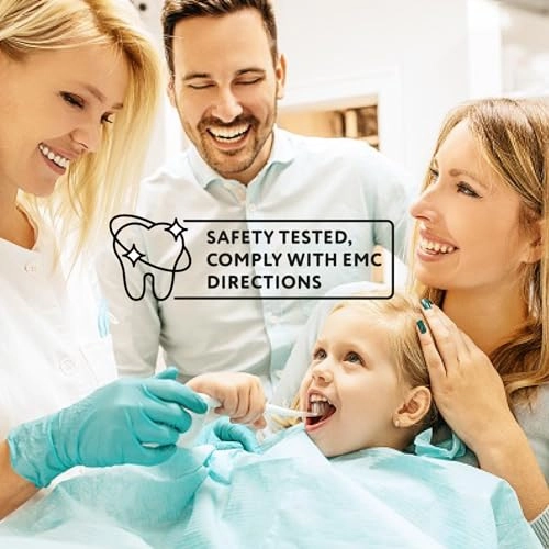 Family Sonic Toothbrush - Battery-Powered Replaceable Green