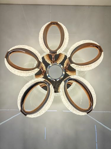 Modern Crystal LED Ceiling Light - Warm/White/Neutral Dimmable