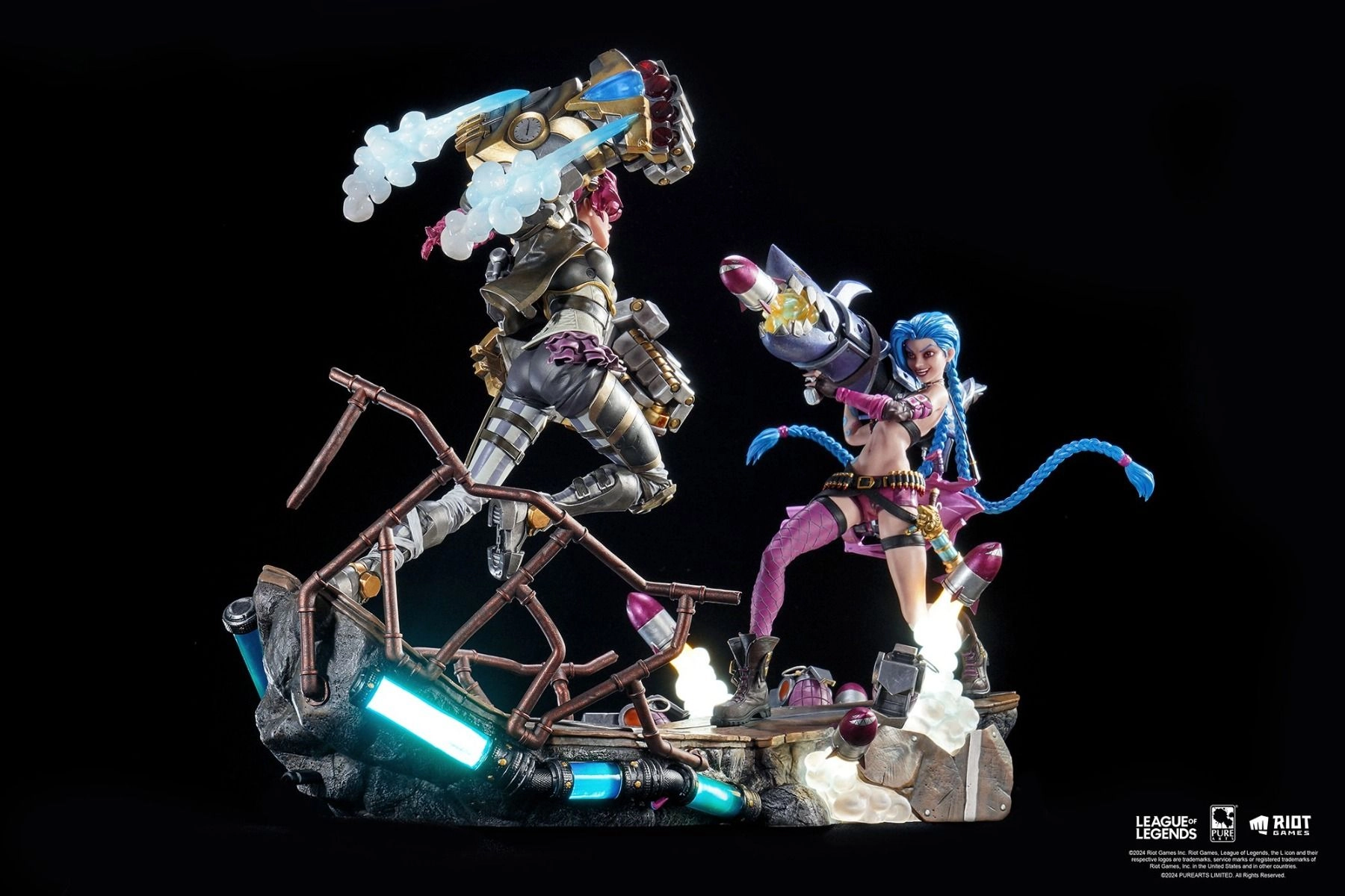 Jinx + Vi - League of Legends - 1:6 Scale Set of 2 Statue