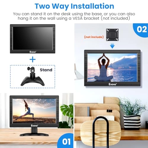 TFT LCD Monitor - 1366x768 12 inch