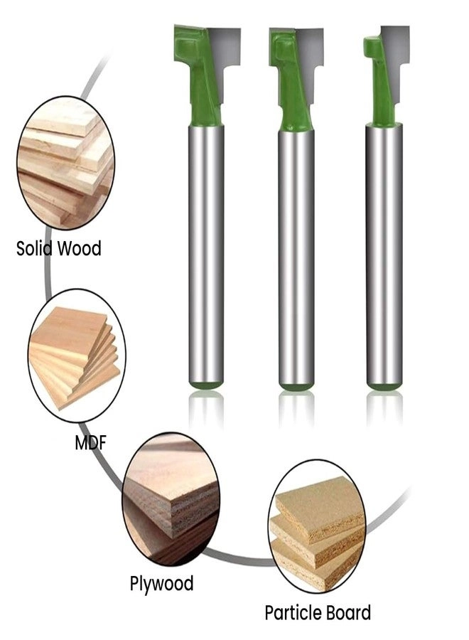 Router Bits - 5/16 & 3/8 & 1/2 inch 1/4" Shank 3Pcs
