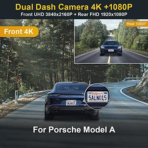Model A - 2160P 30FPS for Porsche 911 992 Cayenne 9YA 9Y0 9Y3 Panamera 971 Taycan