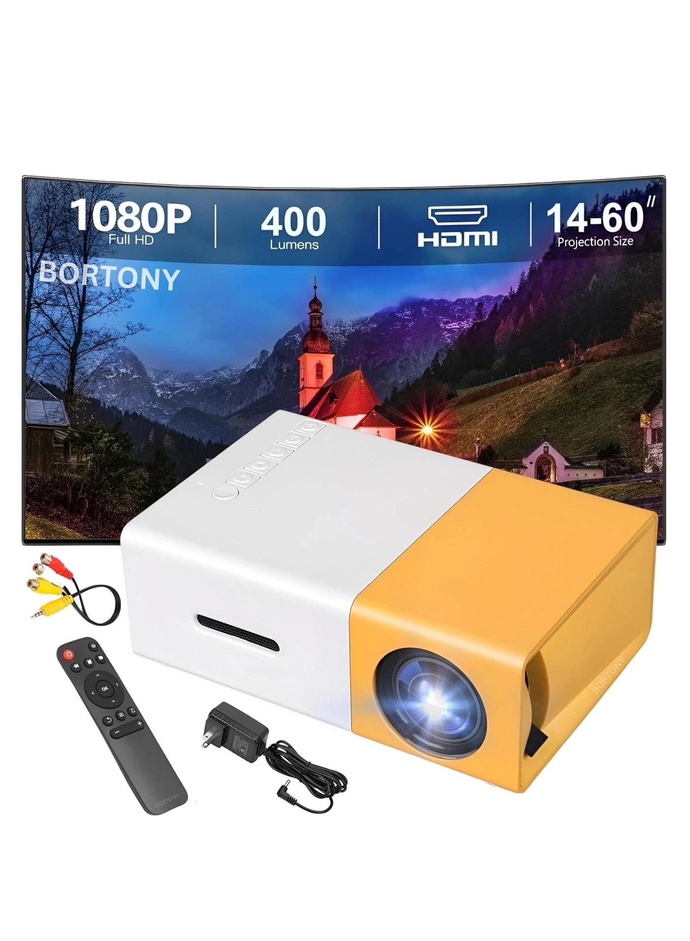 Portable Mini Projector Smart Projector 400 Lumens