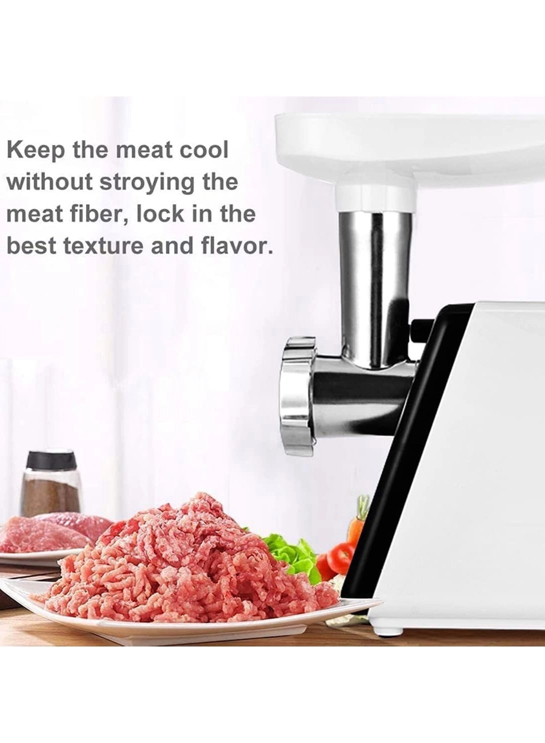 3 in 1 Multifunction Electric Meat Grinder - Heavy Duty Dual Safety