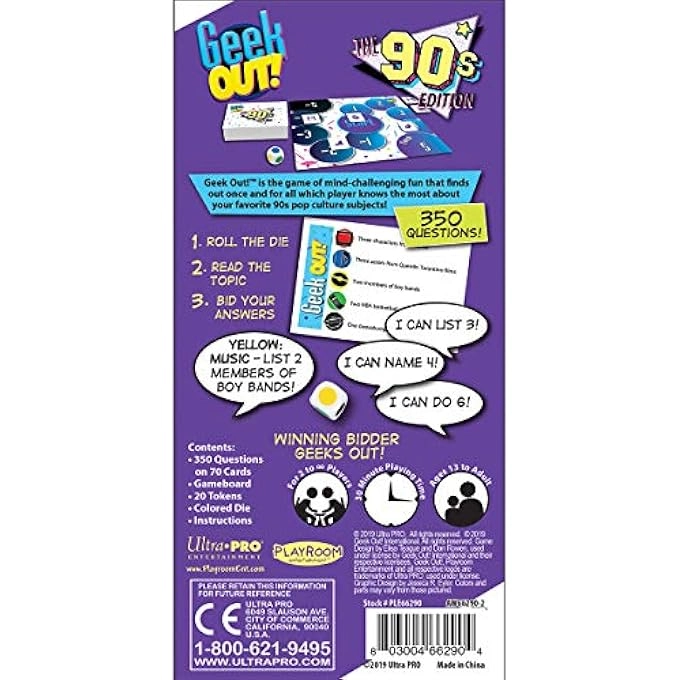 Geek Out!: 90's Ed. - Trivia