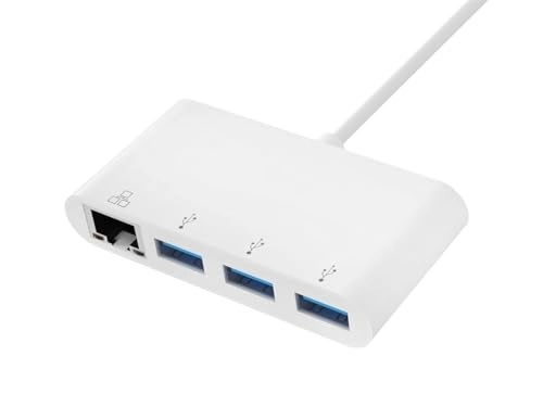 USB-C 3-Port USB 3.0 Hub and Gigabit Ethernet Adapter