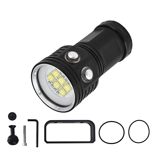 LED Diving Flashlight - 3 Color 7 Modes 328ft