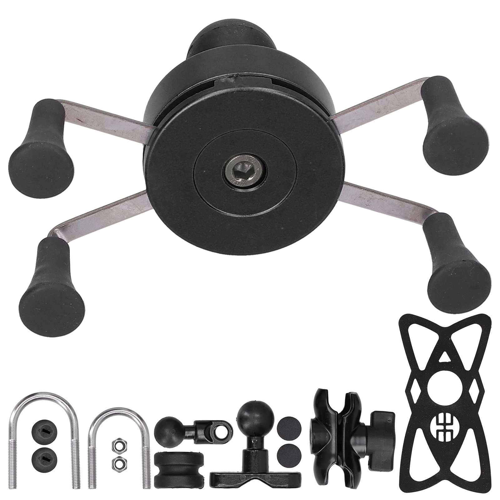 Jelquix Mobile Phone Holder - X-shaped handlebar bracket Ball and socket technology