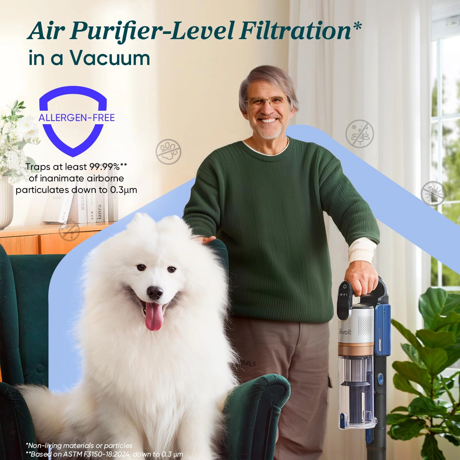 LVAC-300 - Stick Vacuum Cleaner 60 Min