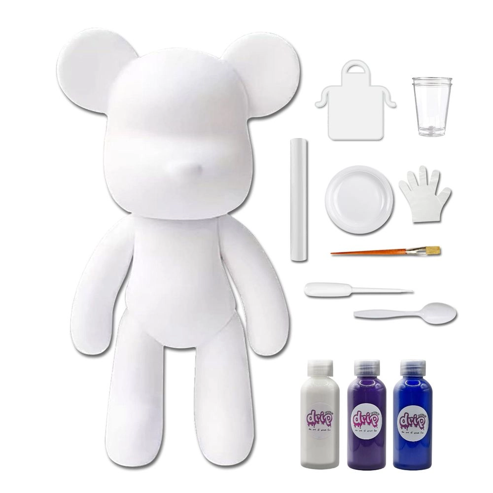 DIY Fluid Paint Bear - Complete Kit 23 cm