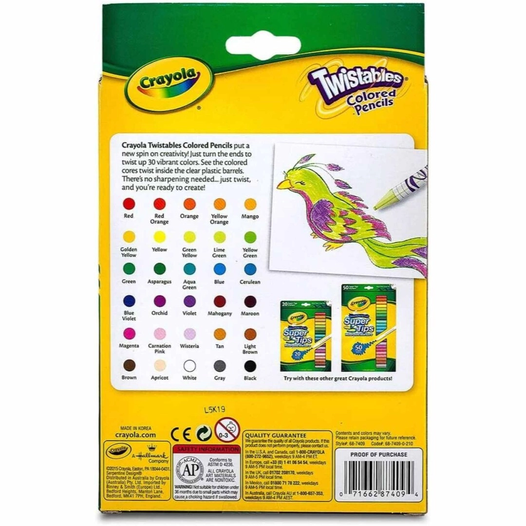 TWISTABLE COLOR PENCILS - 30