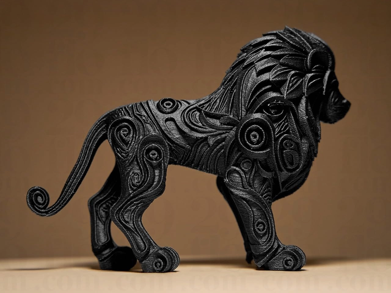 Lion Action Figure - PLA Plastic