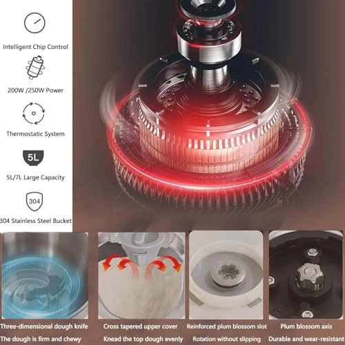 Dough mixer - 5L/7L 200W/250W
