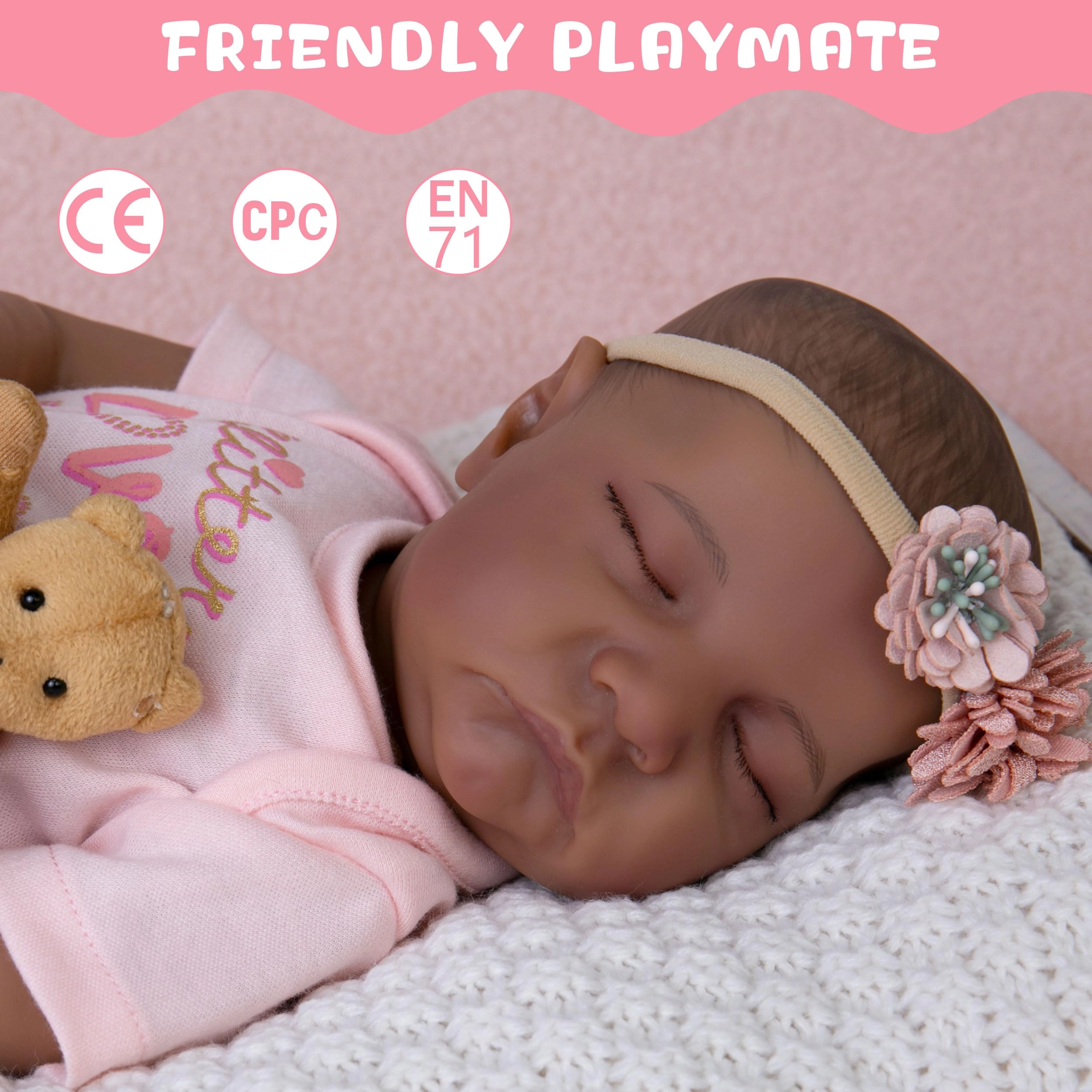 Reborn Baby Doll - 18 Inches Silicone Ages 3+