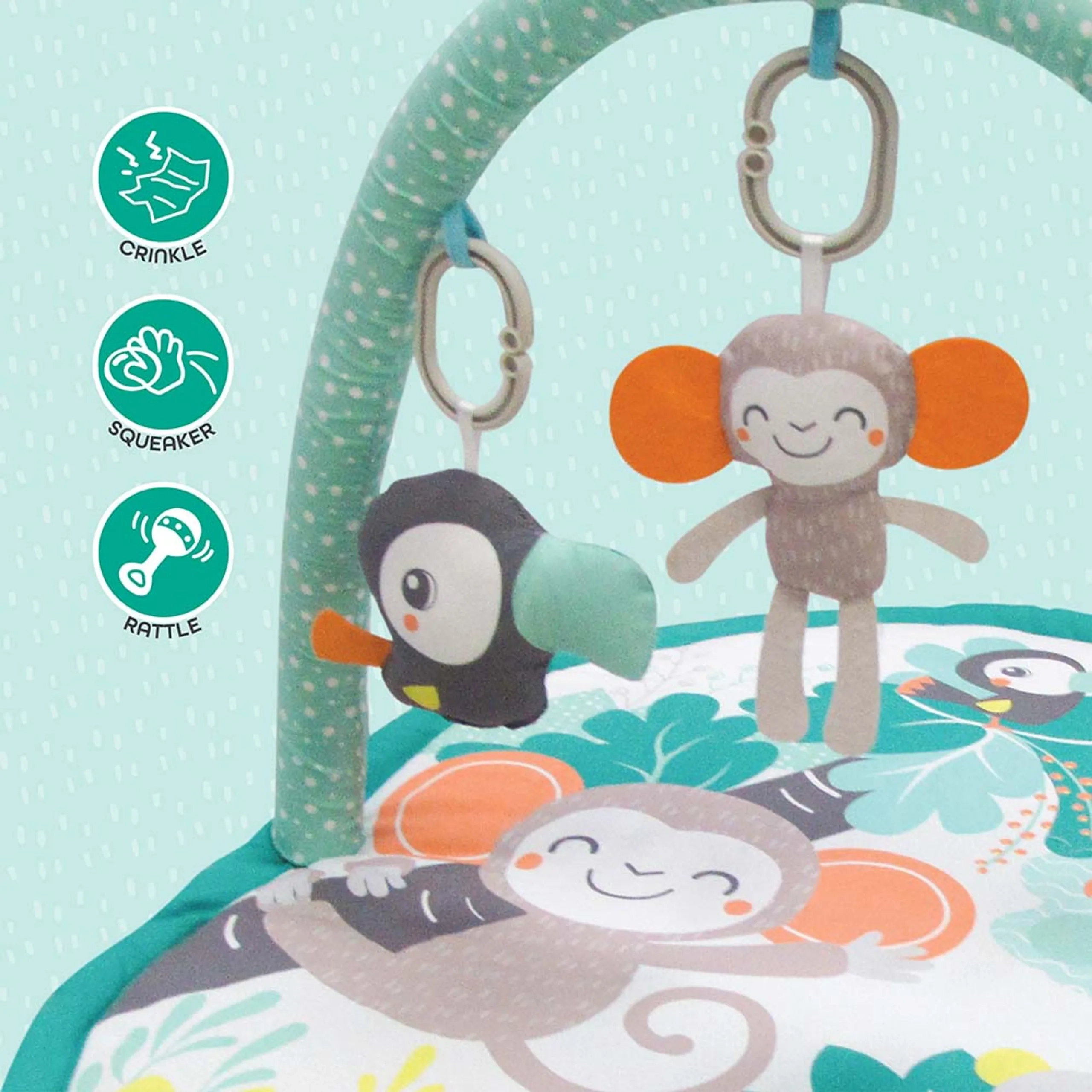 Jungle Friends Baby Playing Mat - 0 month & above