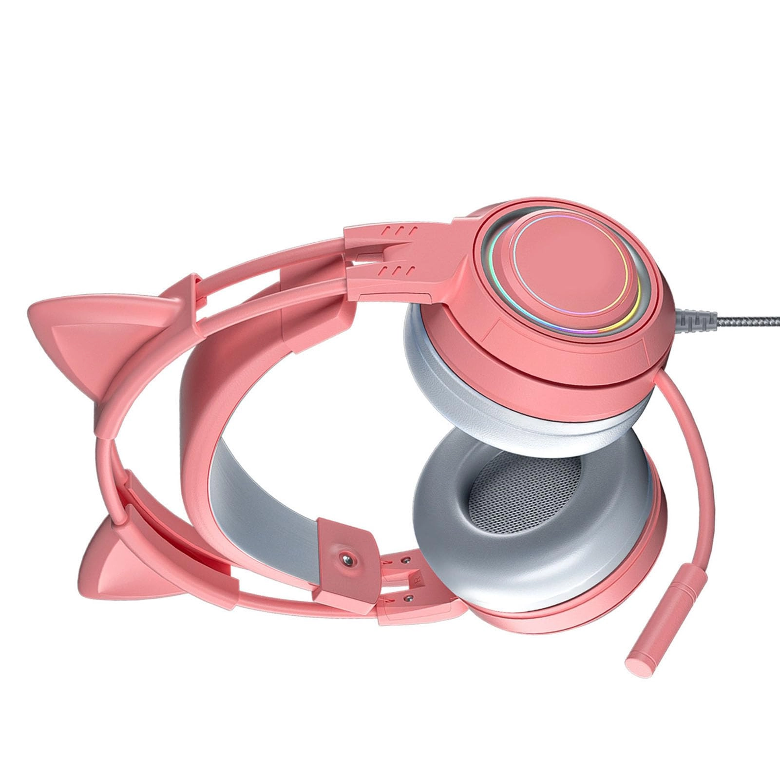 SIXRUN Cat Ear Headphones Wired Headset