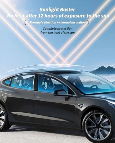 Roof Sunshade - Model X 2015-2024 Rear Windshield