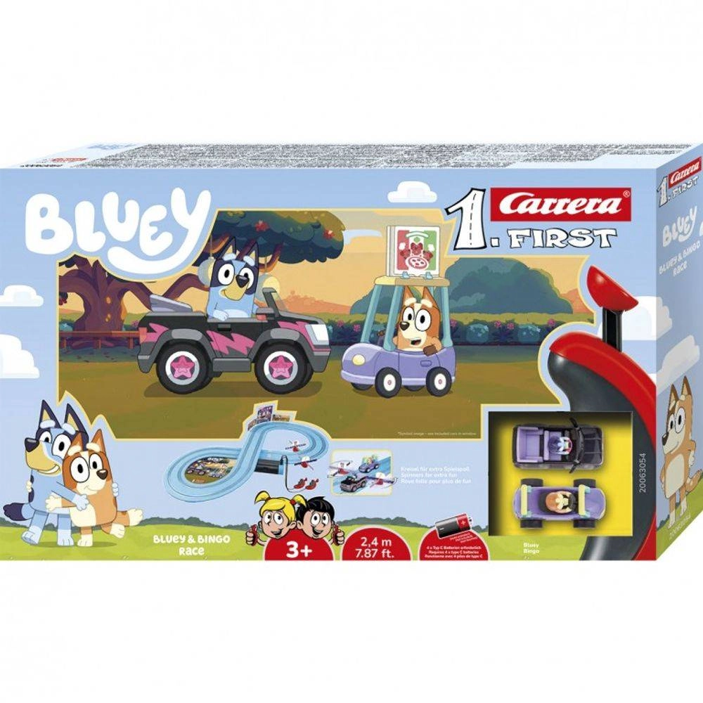Carrera FIRST Bluey Bluey & Bingo Race Track Set - 1:50