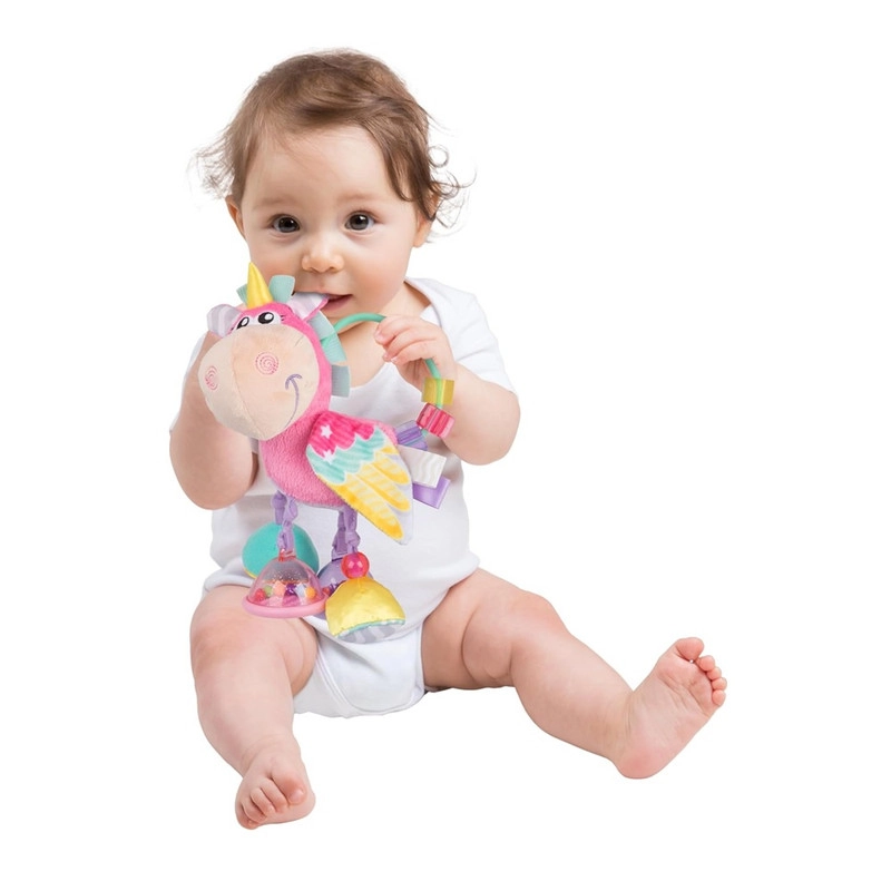 Unicorn Activity Rattle & Teether - 3 months