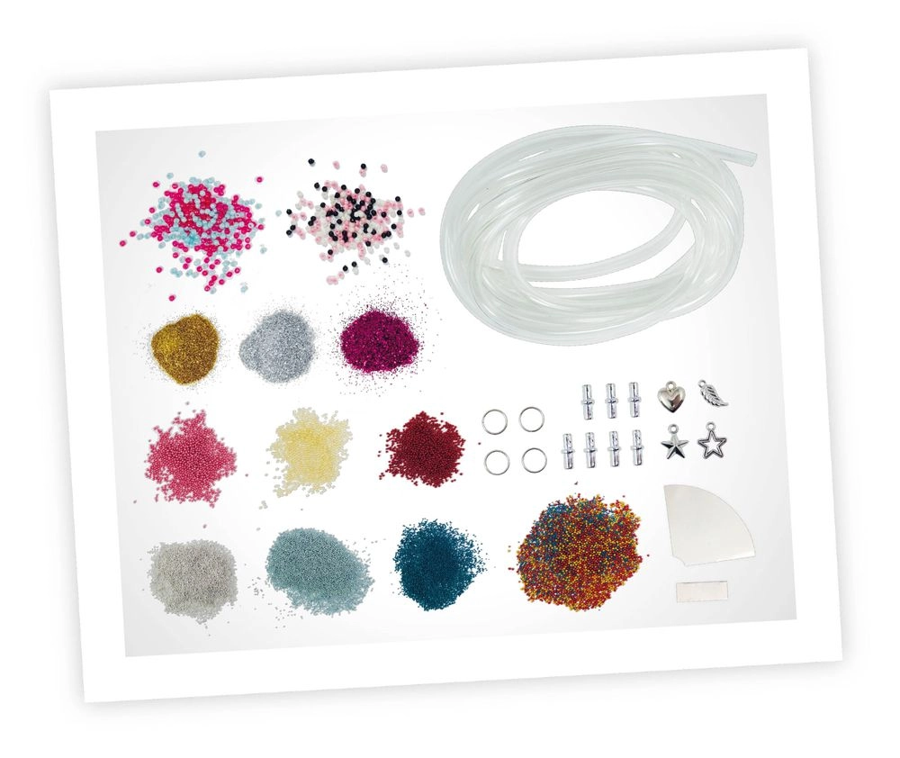 Glitter Jewellery Kit - micro-beads more than 34 g 220 cm tube