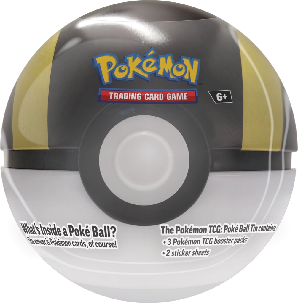 Pokeball Tin - 3 Booster Packs 2 Sticker Sheets