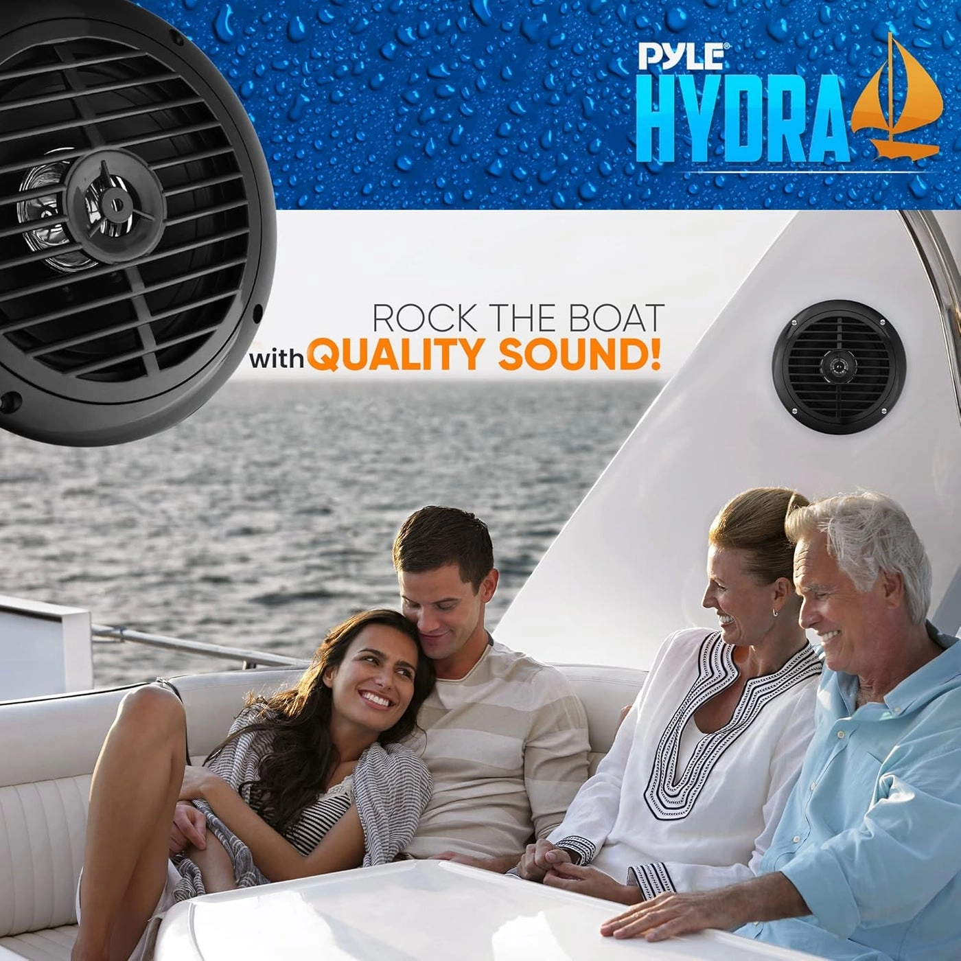 Dual Marine Speakers - 6.5 Inch 120 Watt