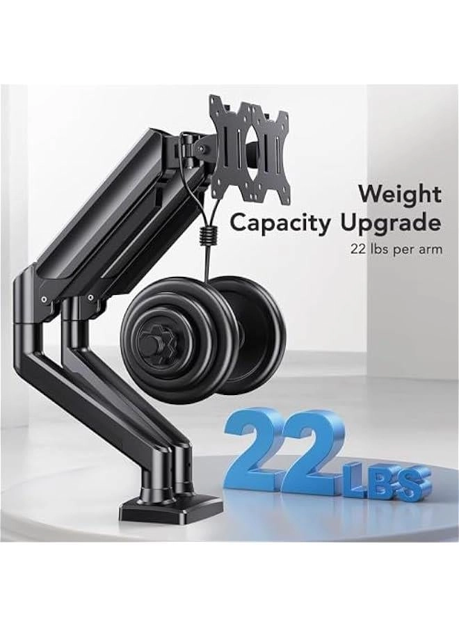 Dual Monitor Stand - 17″–36″ 75x75 or 100x100mm