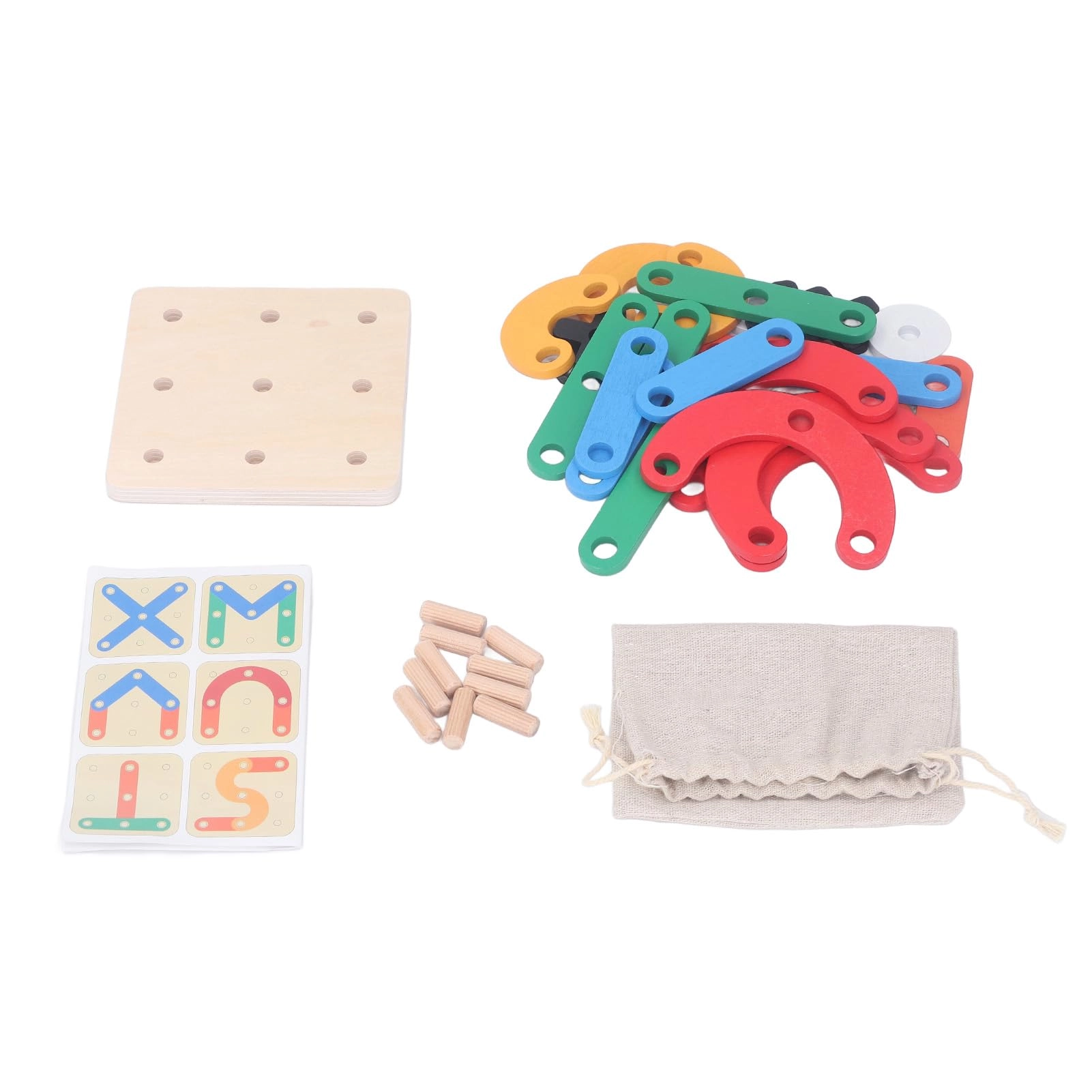 Rcniso XO Puzzle Board Game - Wooden Basswood